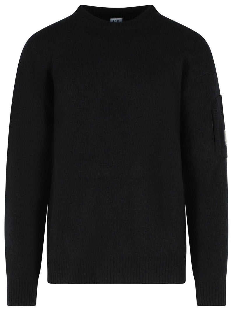 C.P. Company C.p. Company Black Wool Blend Sweater - World Class Fashion