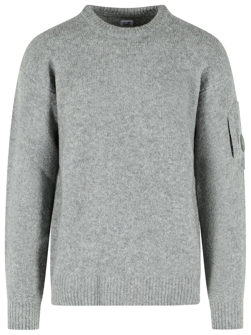 C.P. Company C.p. Company Grey Wool Blend Sweater - World Class Fashion