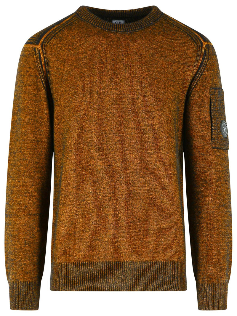 C.P. Company C.p. Company Yellow And Black Wool Blend Sweater - World Class Fashion