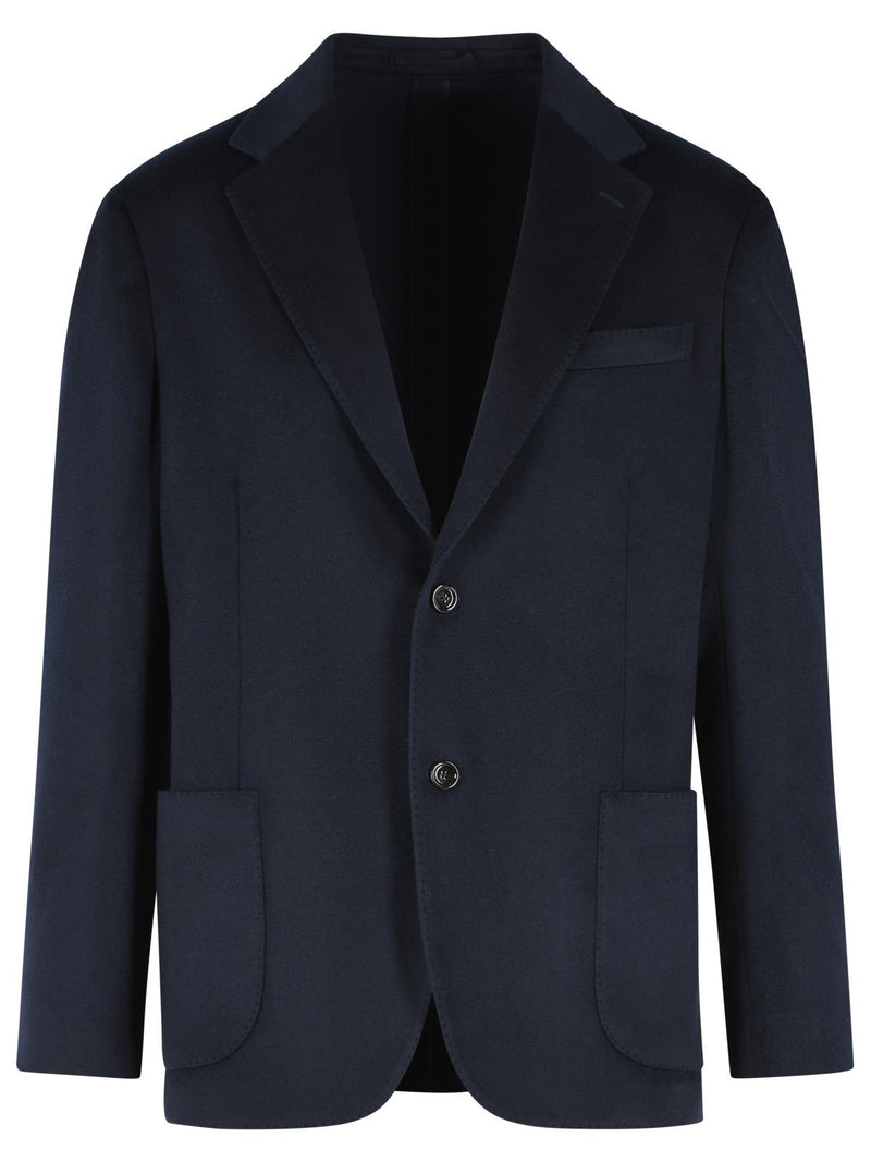 Lardini Lardini ROMA Navy Cashmere Jacket - World Class Fashion