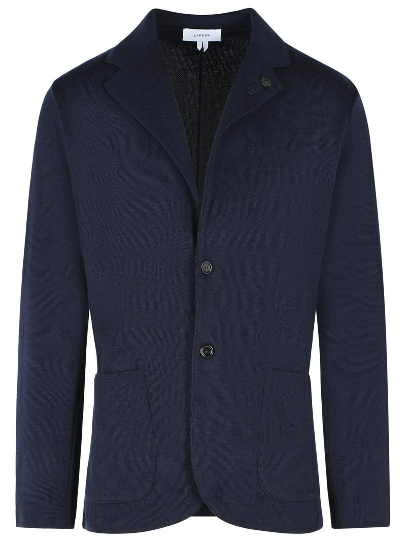 Lardini Lardini Navy Wool Jacket Men - World Class Fashion