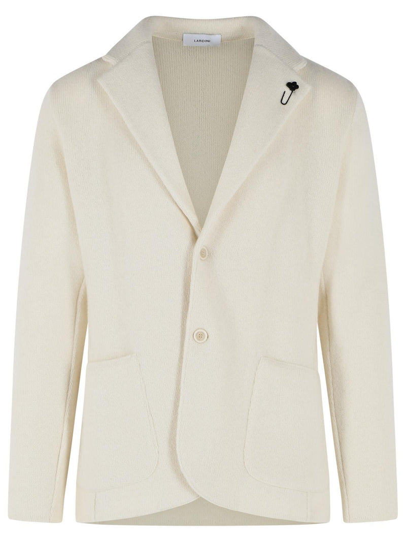 Lardini Lardini Ivory Wool Jacket - World Class Fashion