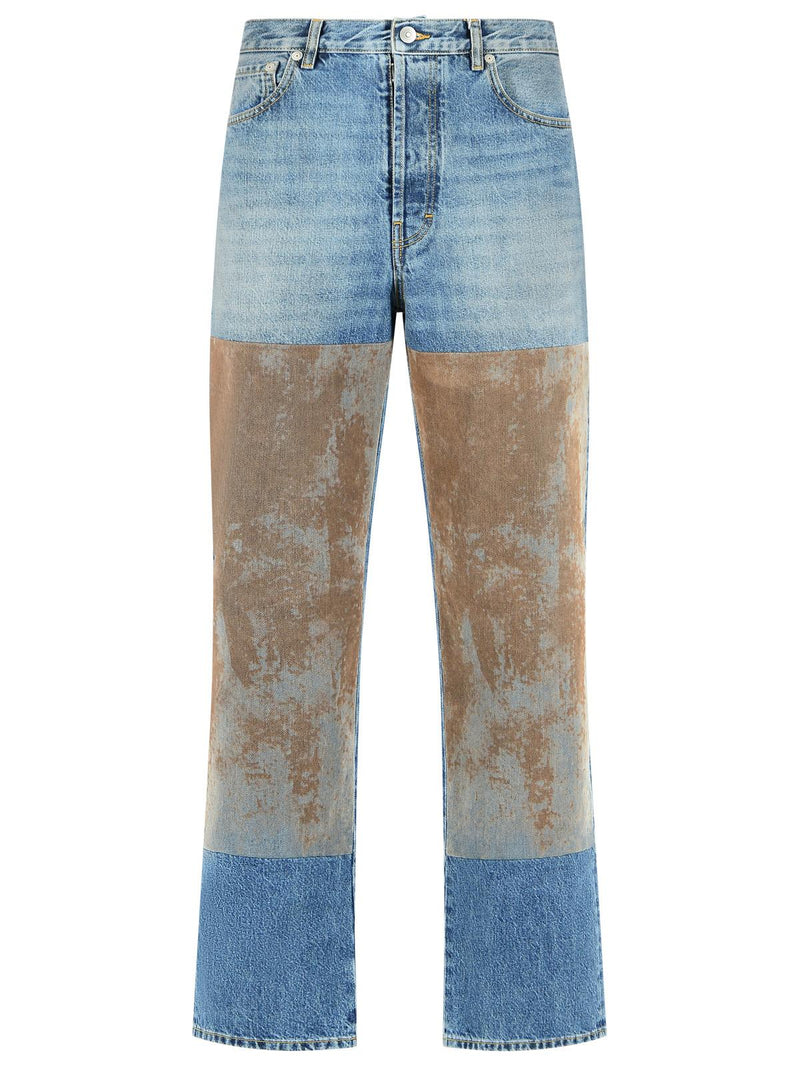 Maison Margiela Maison Margiela Blue Cotton Jeans - World Class Fashion
