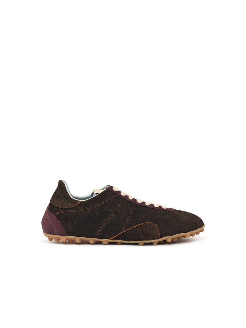 Maison Margiela Maison Margiela 'SPRINTERS' Brown Suede Sneakers Men - World Class Fashion