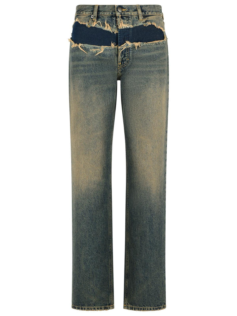 Maison Margiela Maison Margiela Blue Cotton Jeans - World Class Fashion