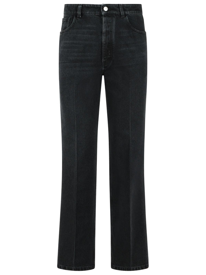 Marni Marni Black Cotton Wide Leg Jeans Men - World Class Fashion