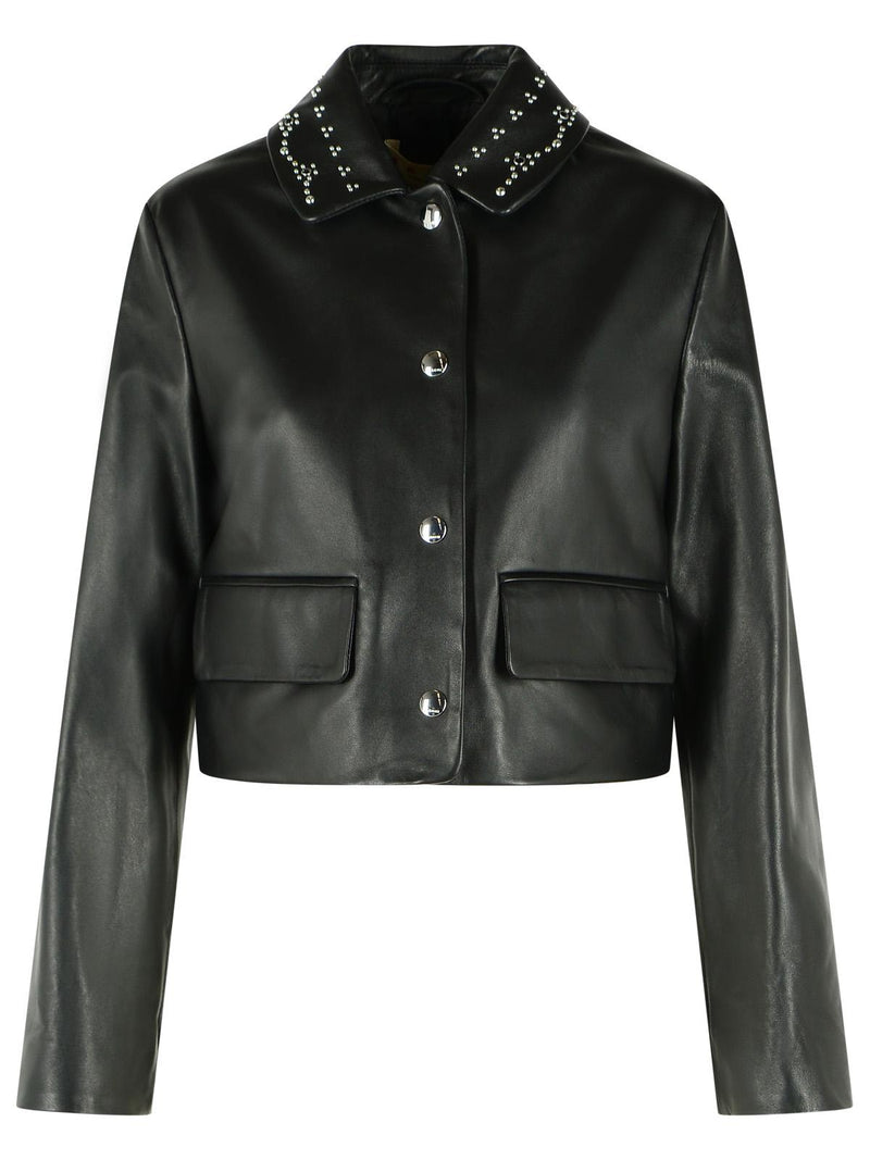 Marni Marni Black Nappa Leather Jacket Women - World Class Fashion