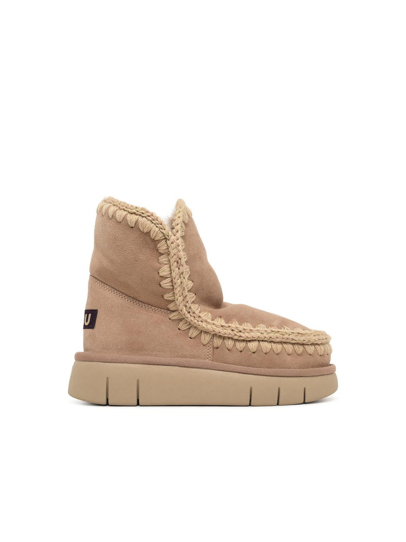 Mou Mou Eskimo 18 Bounce Camel Suede Ankle Boots - World Class Fashion
