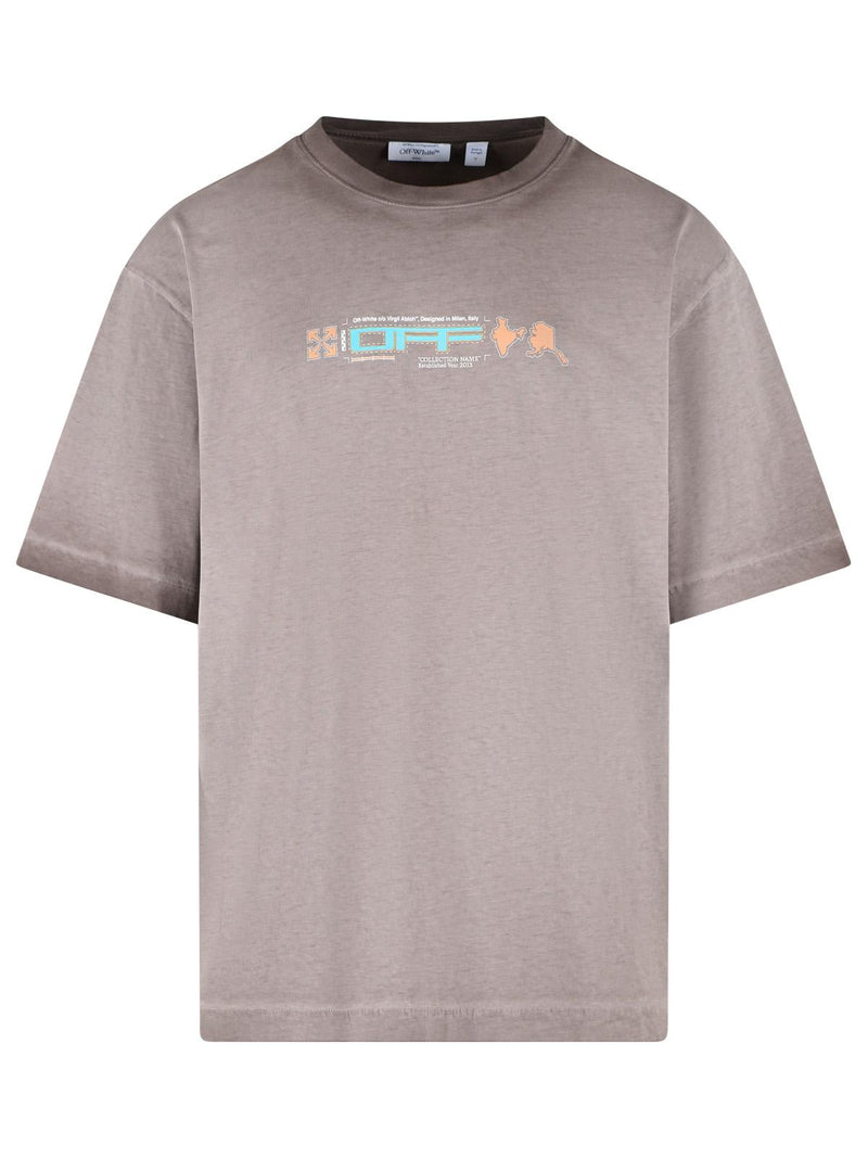 Off-white Off-white Archigeography 3 Arrow Beige Men Polo Shirt - World Class Fashion
