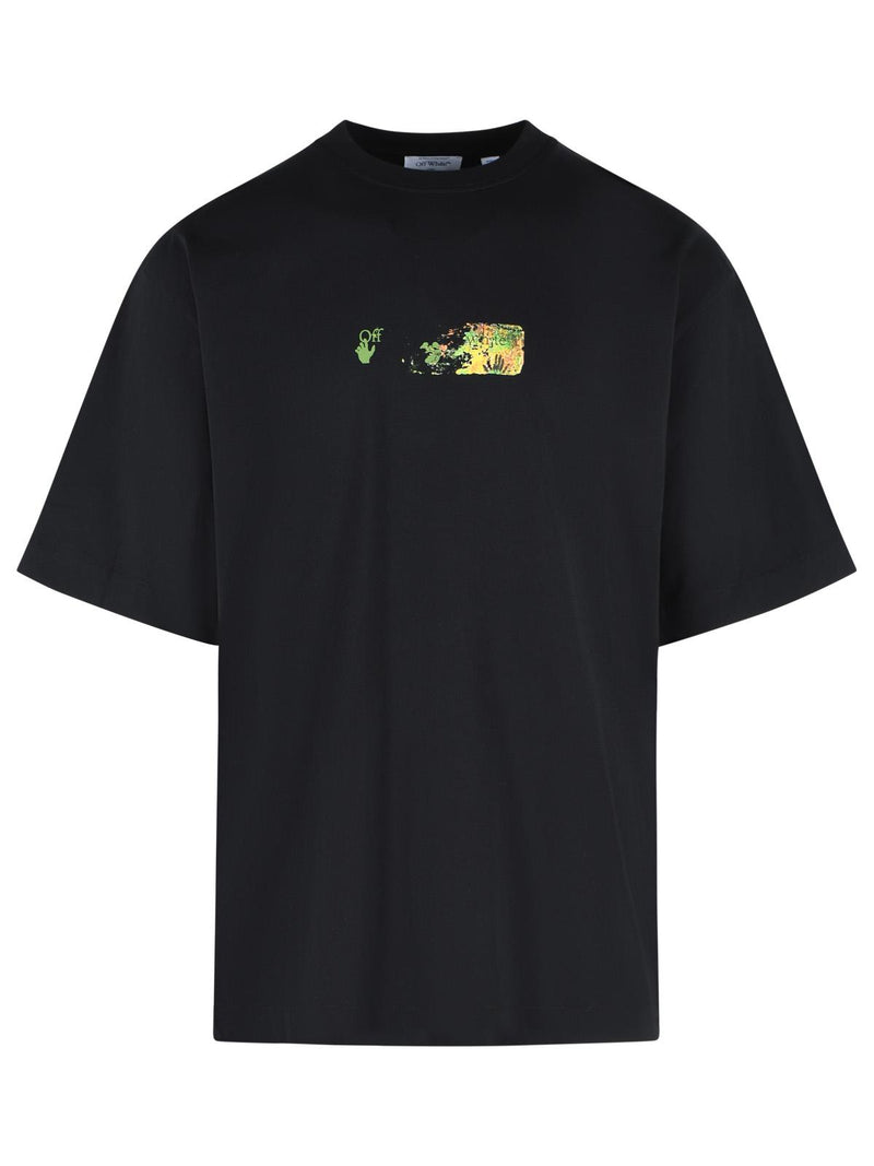 Off-white Off-white SPICES Arrow Black Cotton T-shirt - World Class Fashion