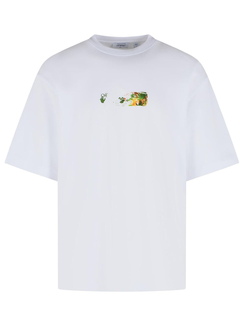 Off-white Off-white 'SPICES Arrow' White Cotton T-shirt - World Class Fashion