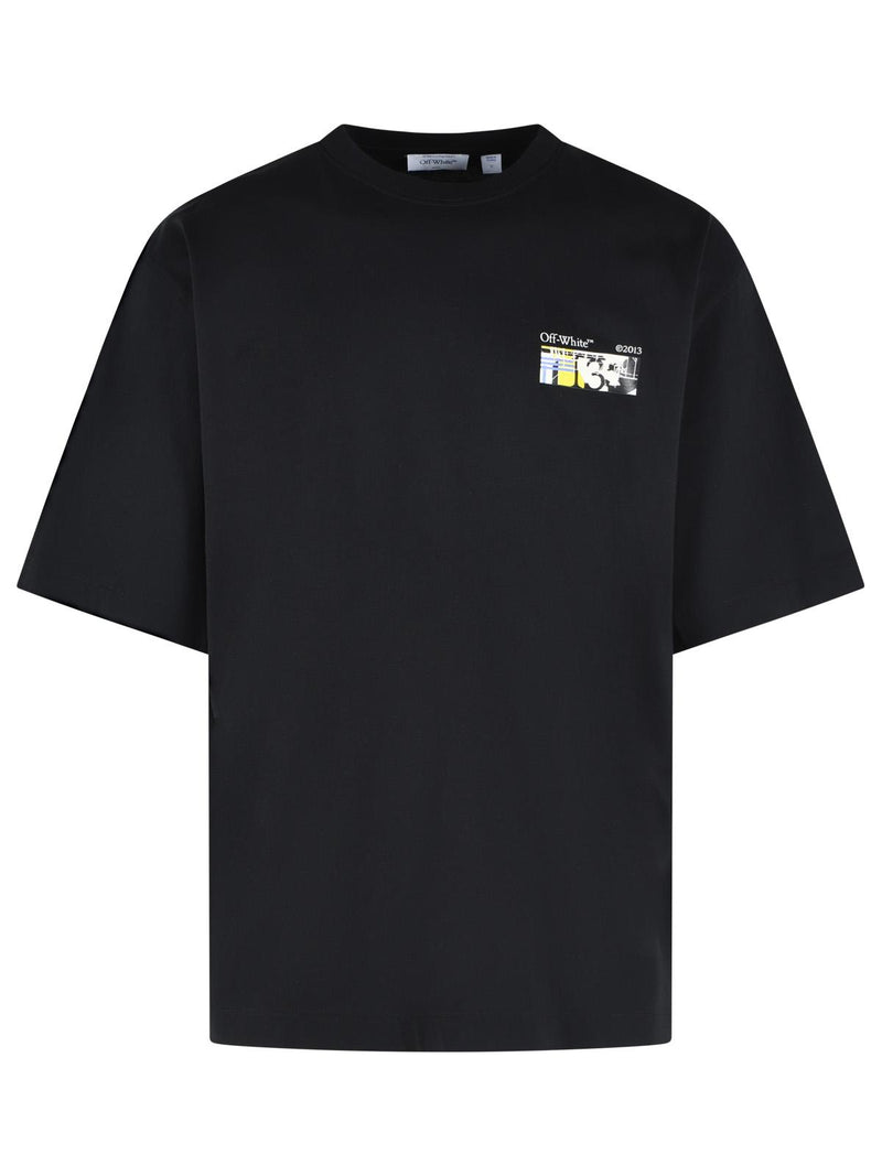 Off-white Off-white Industrial Arrow Black Cotton T-shirt - World Class Fashion