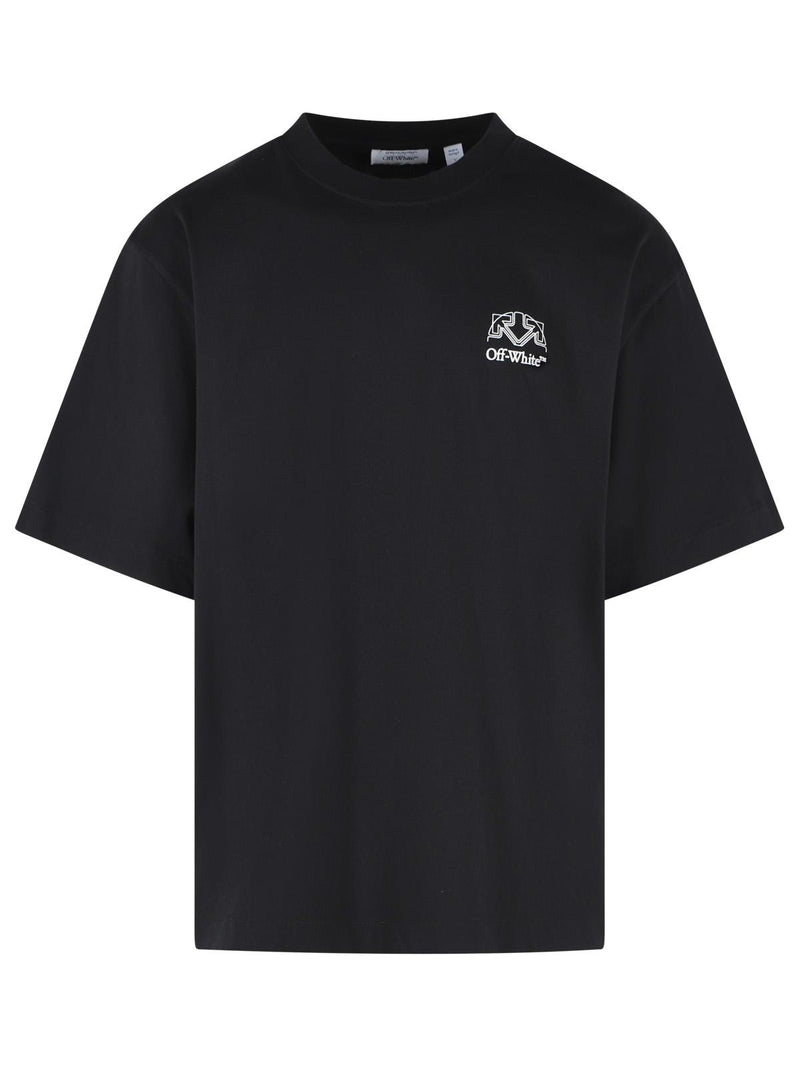 Off-white Off-white 'OFFLINE Half Arrow' Black Cotton T-shirt - World Class Fashion