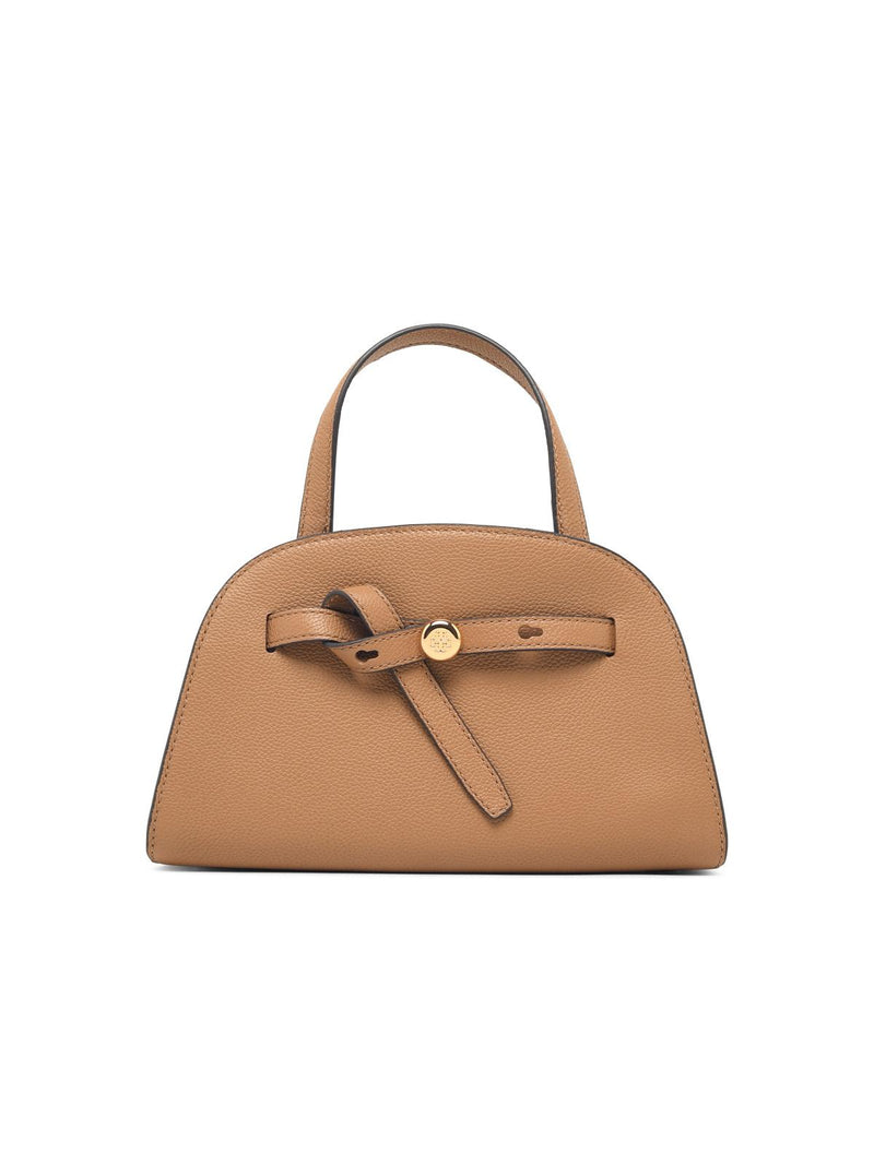 Tory Burch Tory Burch ROMY Small Beige Leather Top Case - World Class Fashion