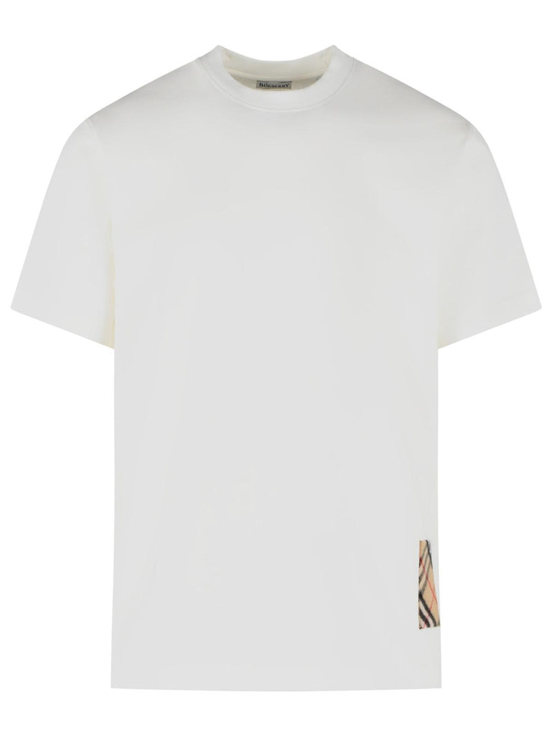 Burberry Burberry SETH White Cotton T-shirt - World Class Fashion