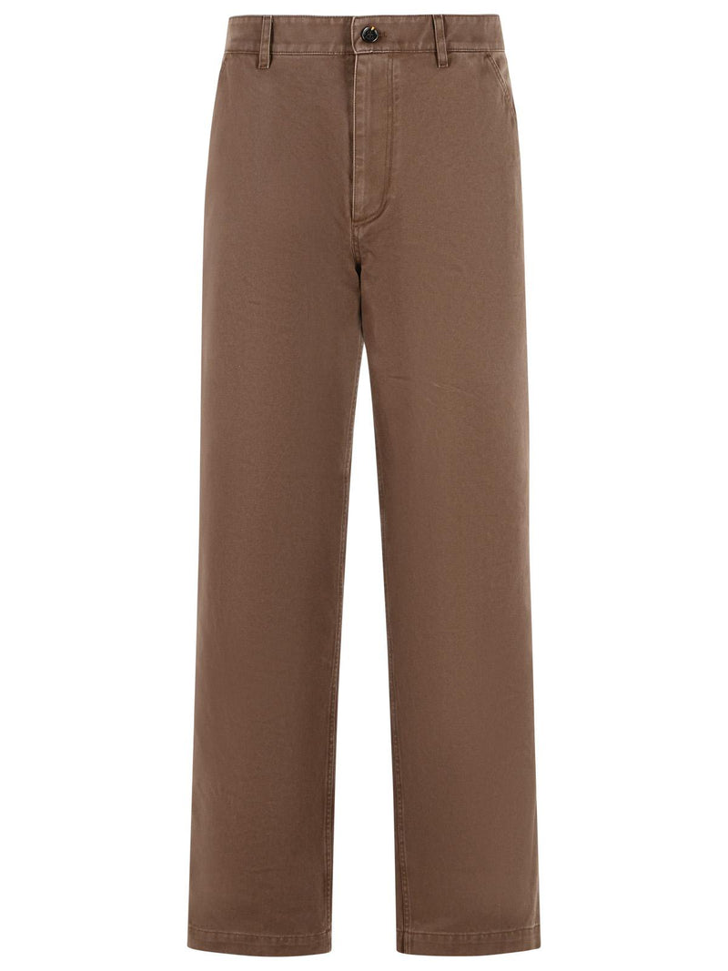 Burberry Burberry 'ARTHUR' Brown Cotton Pants - World Class Fashion