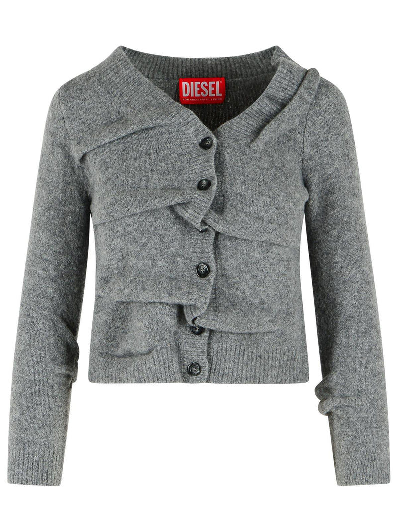 Diesel Diesel M-ava Cardigan Beige Wool Women - World Class Fashion