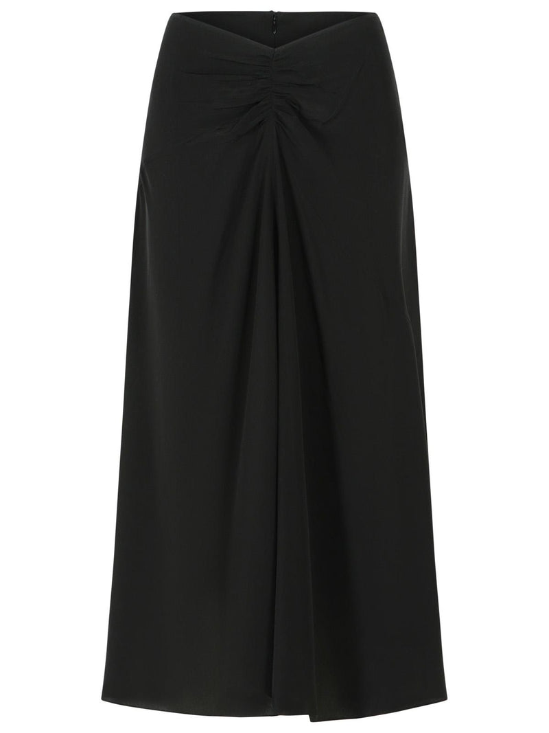 Isabel Marant Isabel Marant LAREN Black Silk Skirt - World Class Fashion