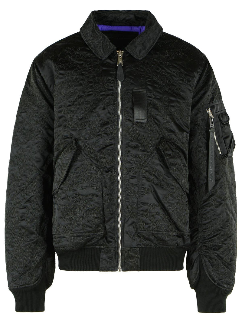 Alpha Industries Alpha Industries 'CWU-45/P Uv' Black Nylon Bomber Jacket - World Class Fashion
