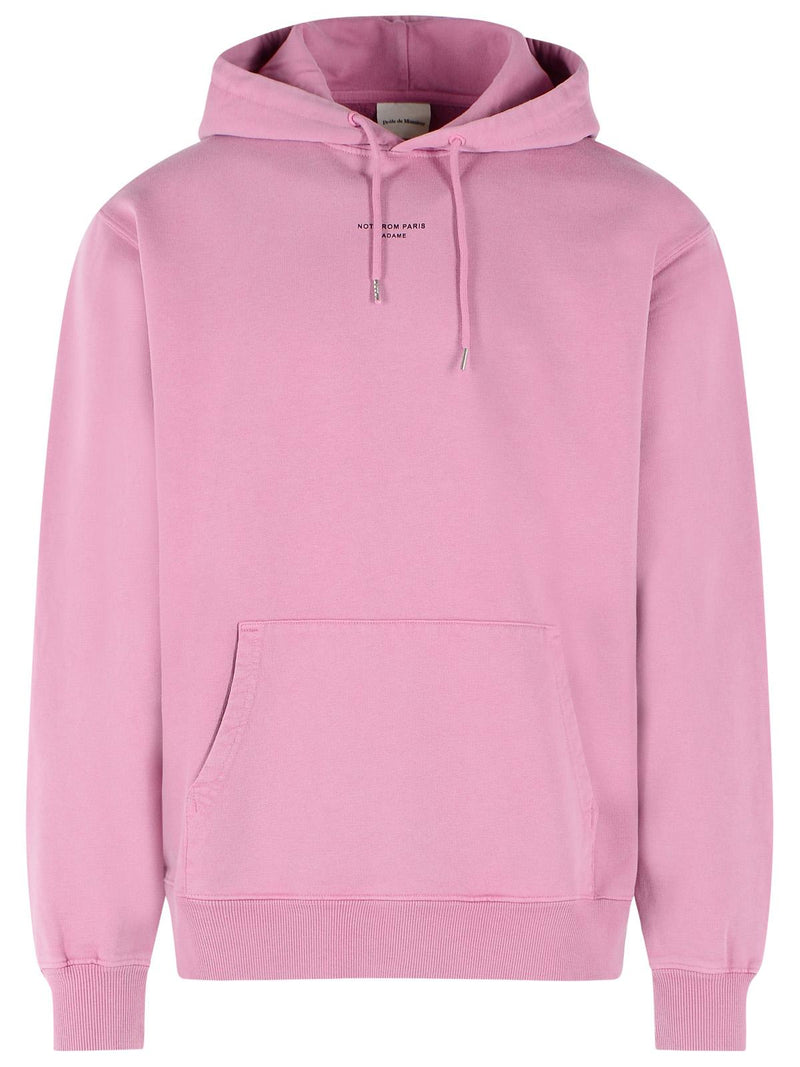 Drole De Monsieur Drole De Monsieur 'CLASSIC Slogan' Pink Cotton Sweatshirt - World Class Fashion