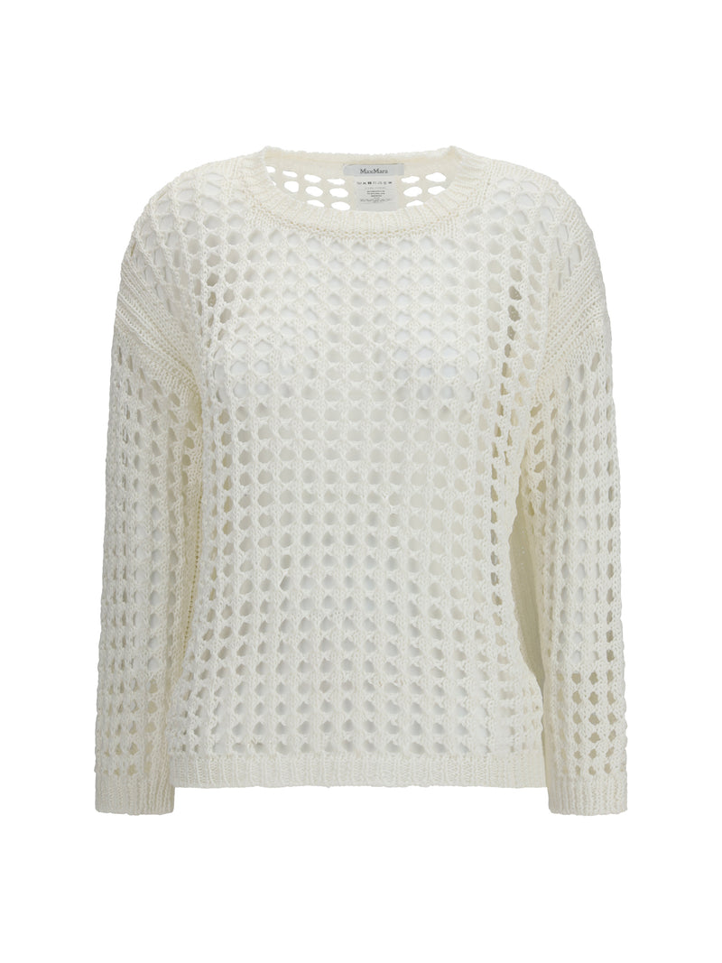 Max Mara Pure Suéter de punto calado Max Mara Pure blanco para mujer - World Class Fashion