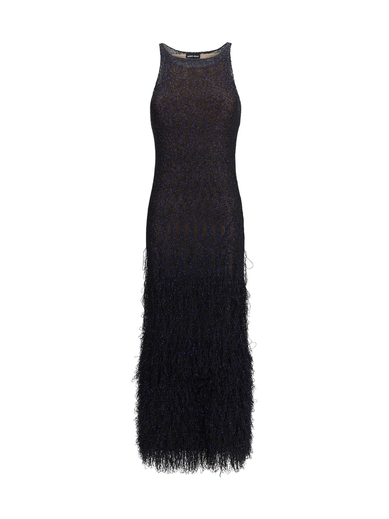 Giorgio Armani Giorgio Armani Long Sequin-knit Dress FB055 - World Class Fashion