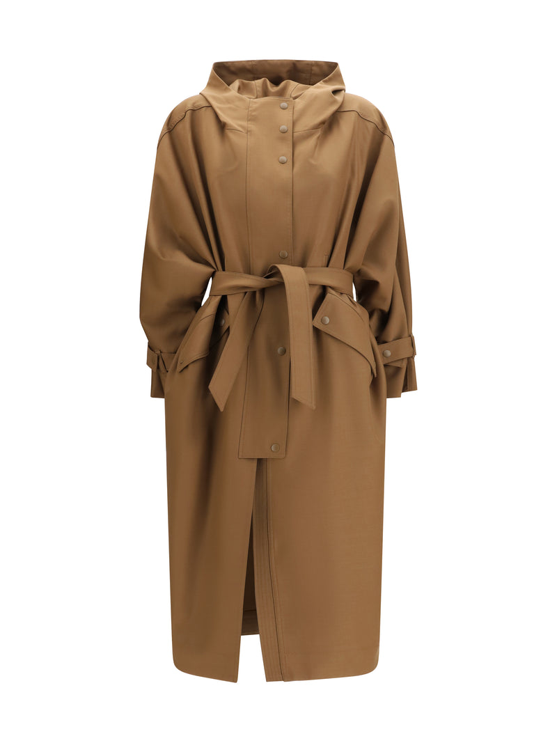Max Mara Max Mara Long Duster Coat Marrone - World Class Fashion