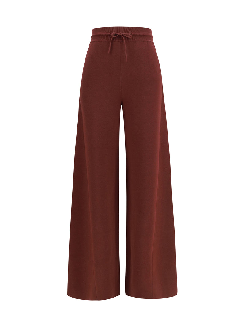 Loro Piana Loro Piana Siena Silk and Cotton Pants Soft Plumwood - World Class Fashion