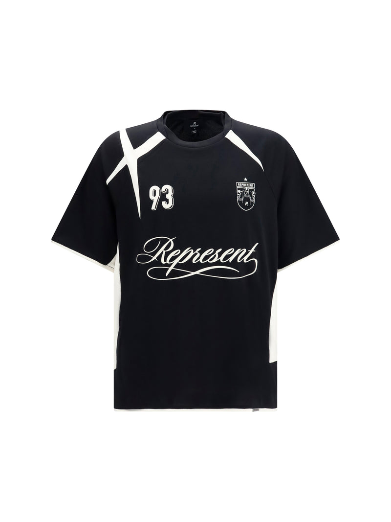 Represent Represent Star Football T-shirt Jet Black - World Class Fashion
