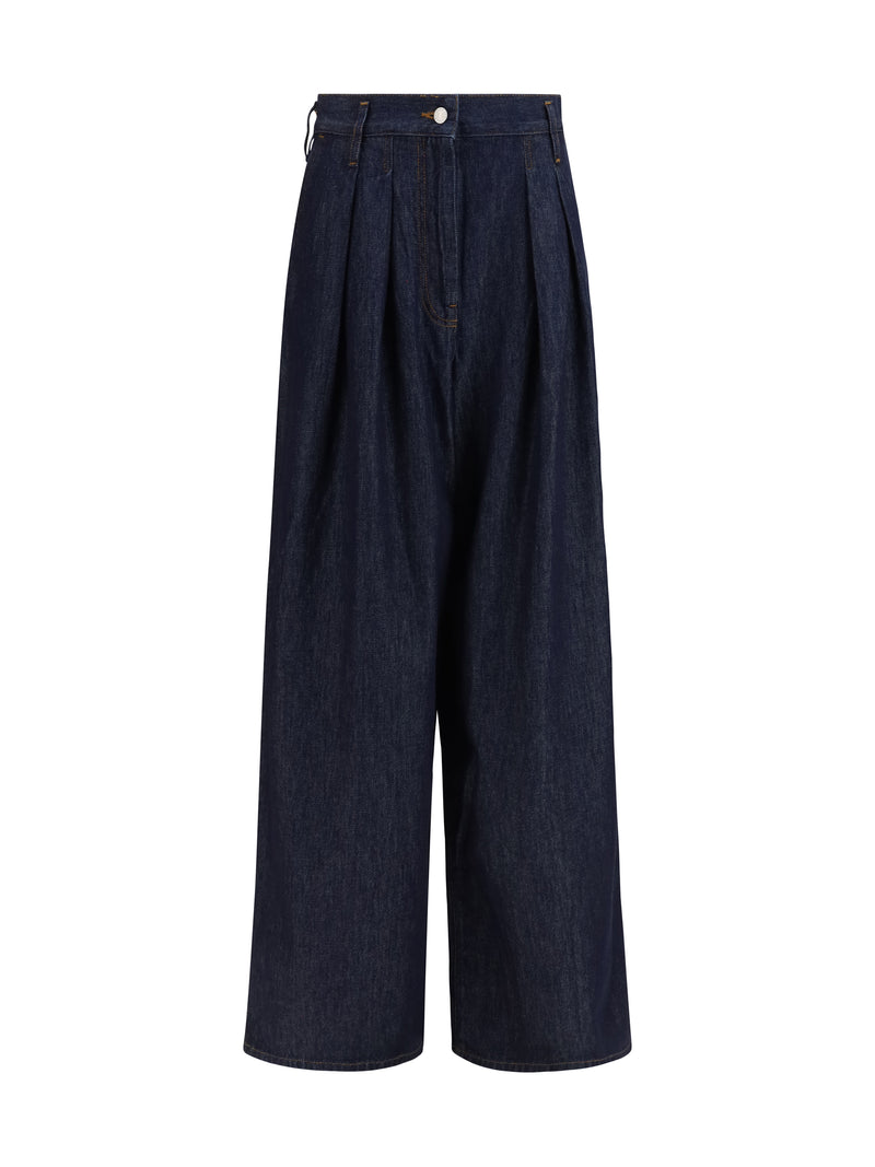 Dries Van Noten Dries Van Noten Wide-leg Jeans Indigo Women - World Class Fashion