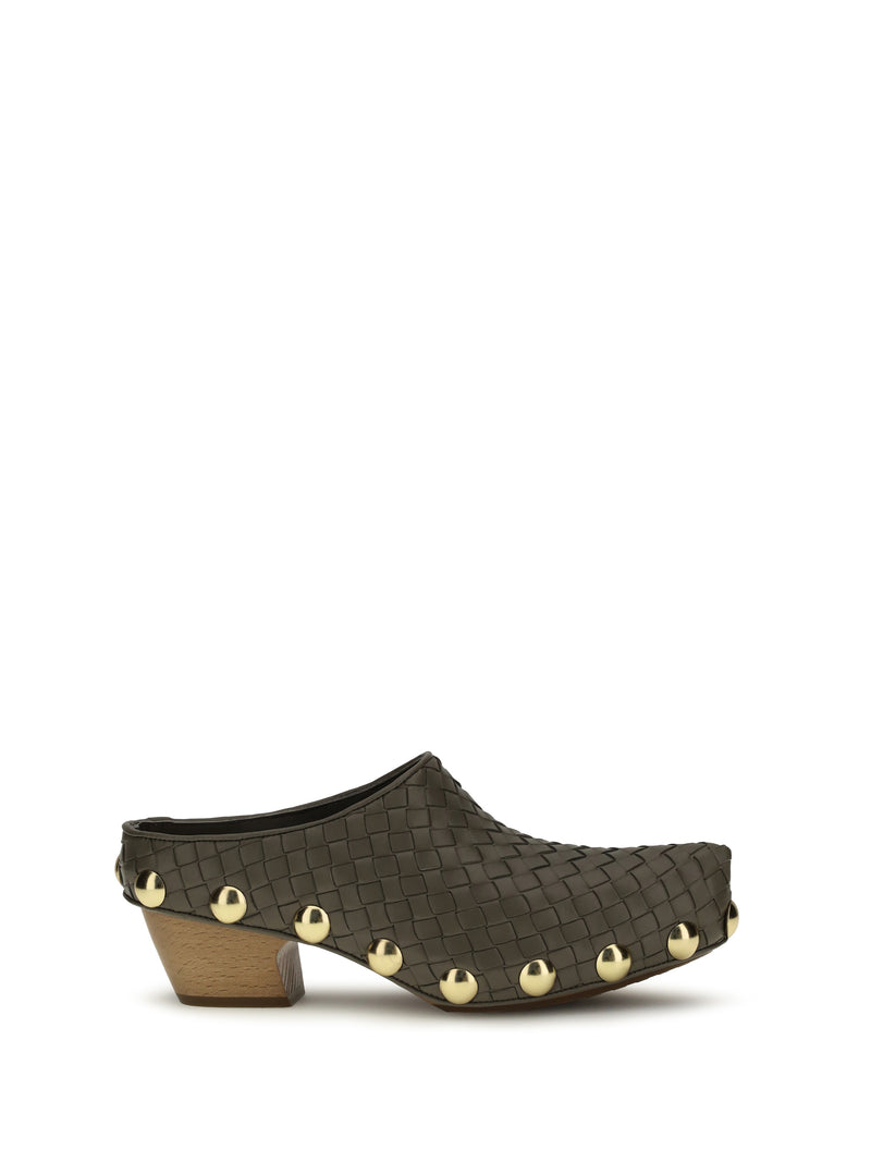 Bottega Veneta Bottega Veneta Gondola Mules Dark Taupe - World Class Fashion
