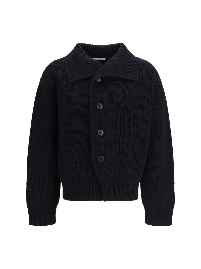 Dries Van Noten Dries Van Noten Buttoned High-neck Cardigan Black - World Class Fashion