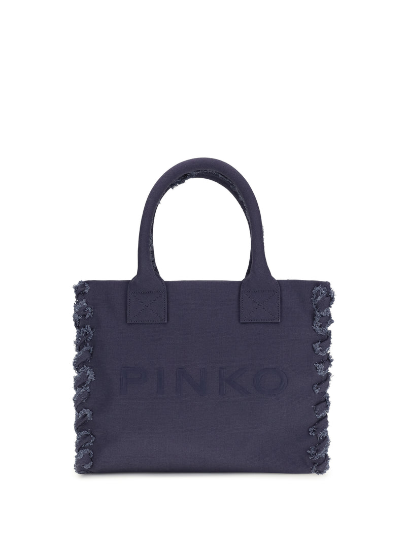 Pinko Pinko Canvas Tote Bag Viola Aura Astrale - World Class Fashion