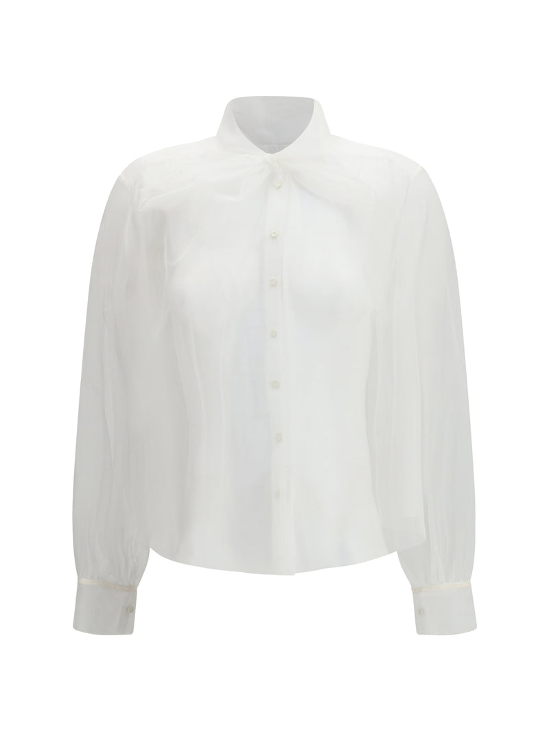 Forte_forte Forte_forte Tulle Shirt with Sash Diamond - World Class Fashion