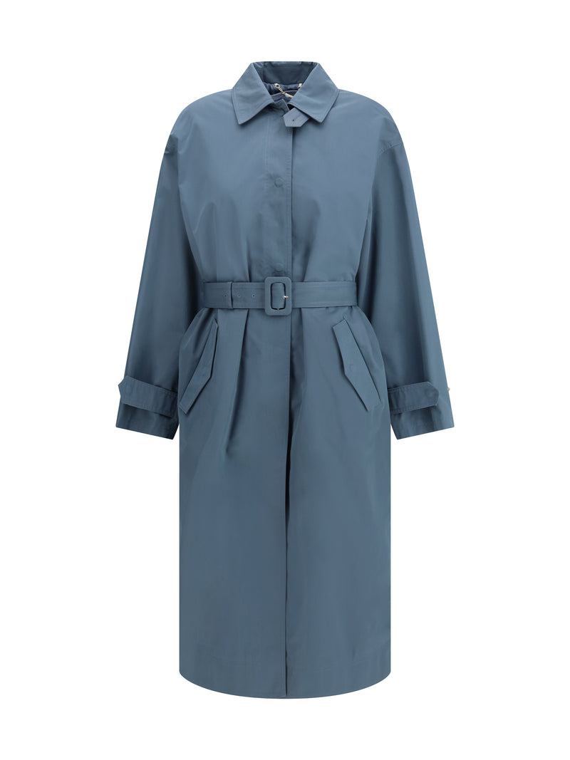 Fendi Fendi Gabardine Coat Anise-26 - World Class Fashion