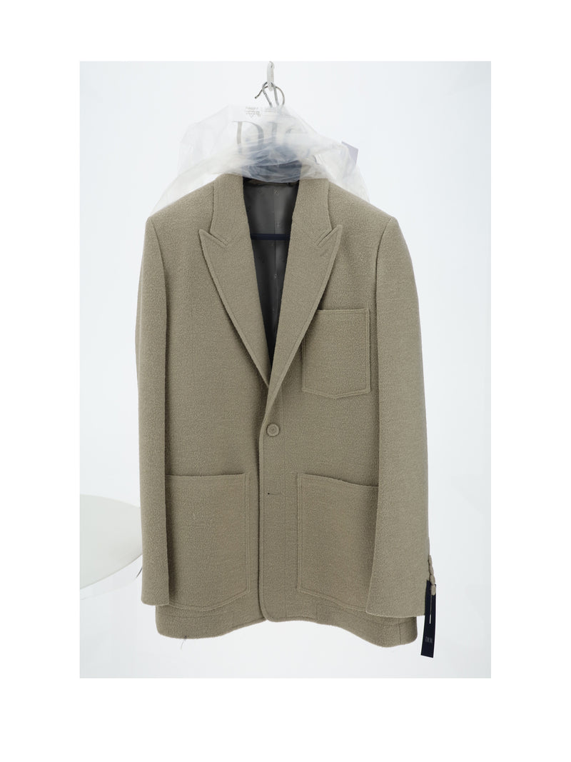 Dior Homme Dior Homme Beige Wool Jacket Men - World Class Fashion