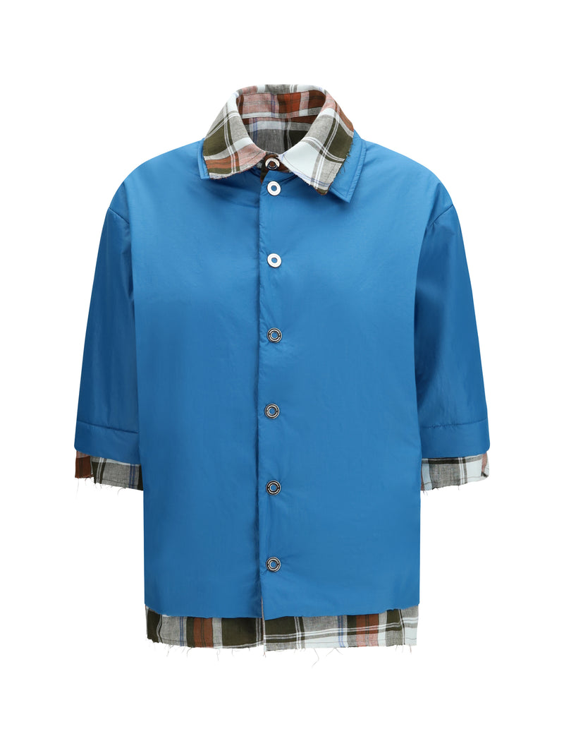 Marbell Marbell Peggy Bowling Shirt Ocean Blue - World Class Fashion