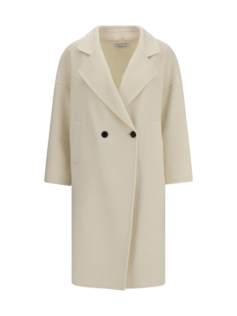 Aftercoat Aftercoat Double-breasted Long Coat - World Class Fashion