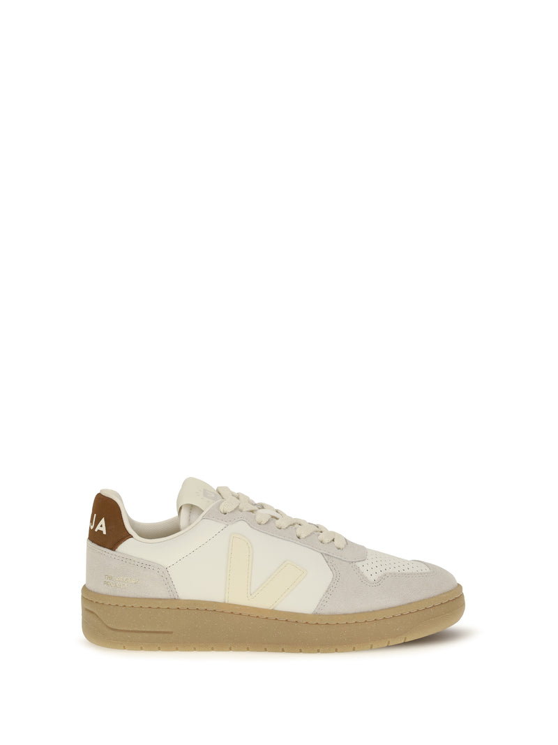 Veja Veja V-82 Leather Sneakers Pure Calcaire Cognac - World Class Fashion