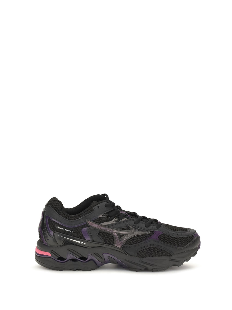Mizuno Mizuno Wave Mustang LS Sport Sneakers Black/Fuchsia - World Class Fashion