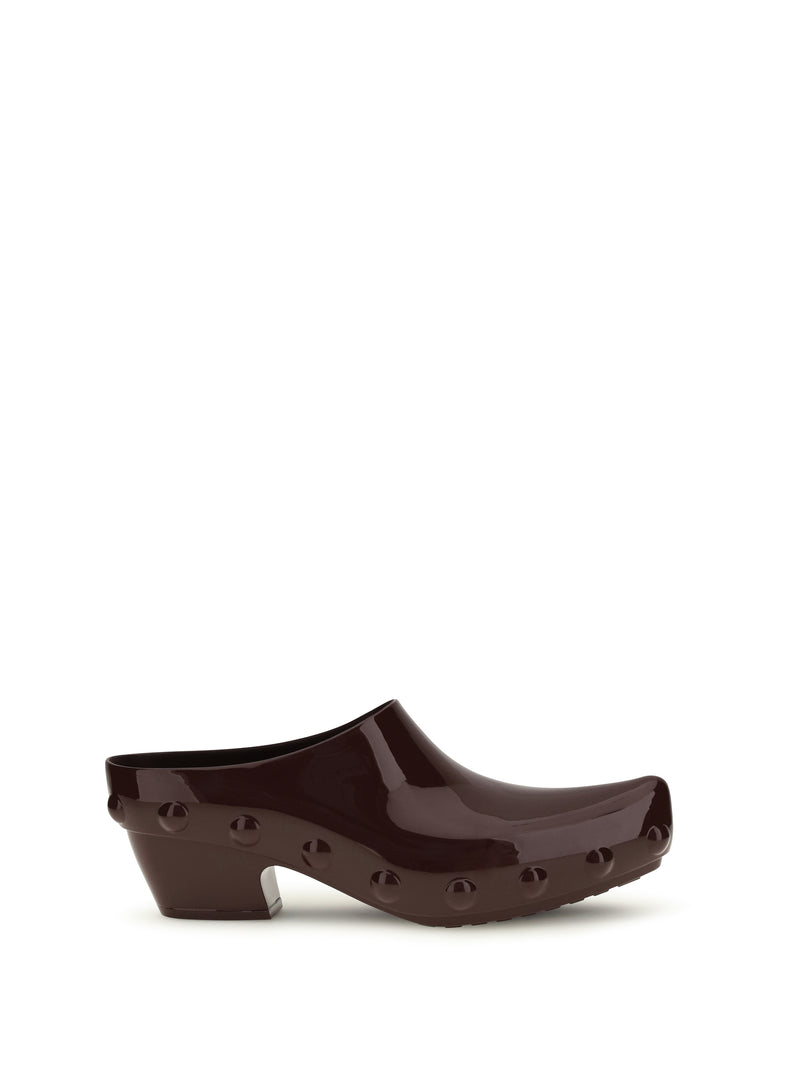 Bottega Veneta Bottega Veneta Gondola Mules Deep Mahogany - World Class Fashion