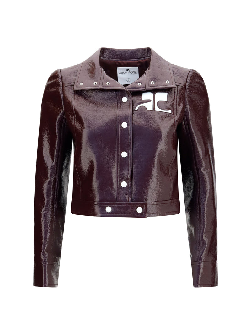 Courrèges Courrèges Reedition Vinyl Jacket Burnt Red - World Class Fashion