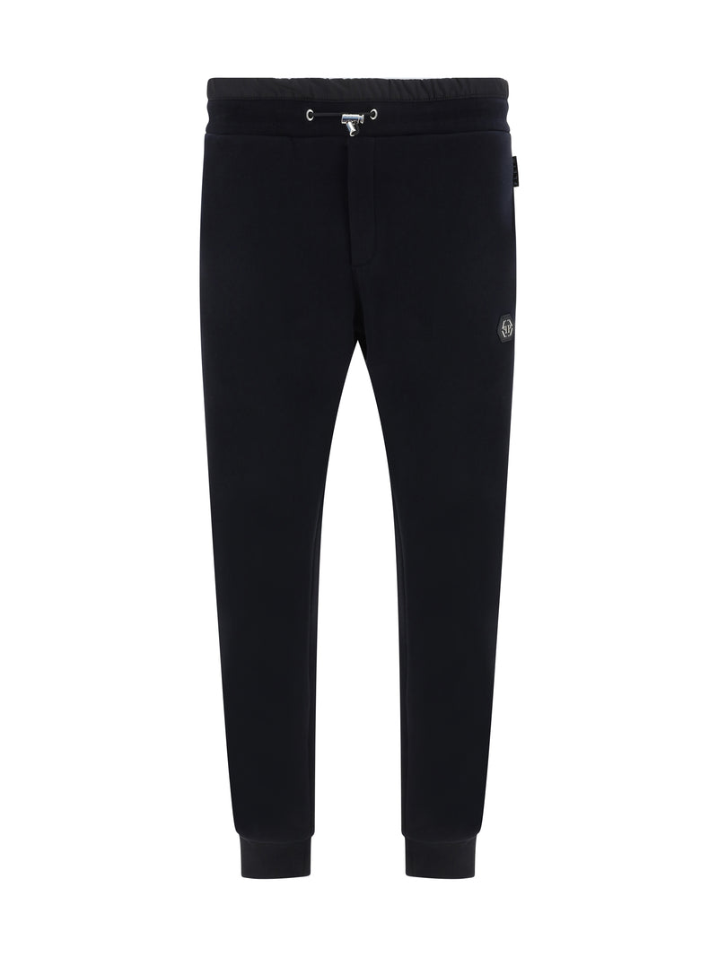Philipp Plein Philipp Plein Hexagon Cotton Jogger Pants Black - World Class Fashion