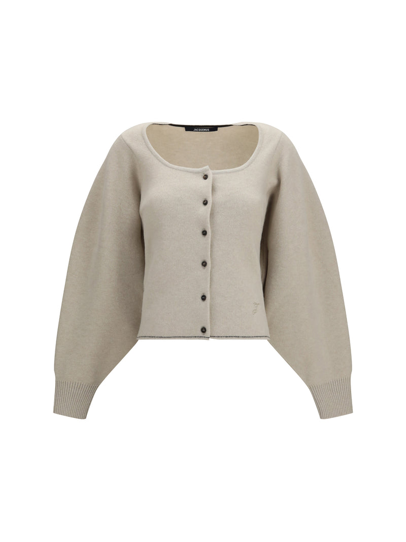 Jacquemus Jacquemus Tempo Wool-Cashmere Cardigan Light Beige - World Class Fashion