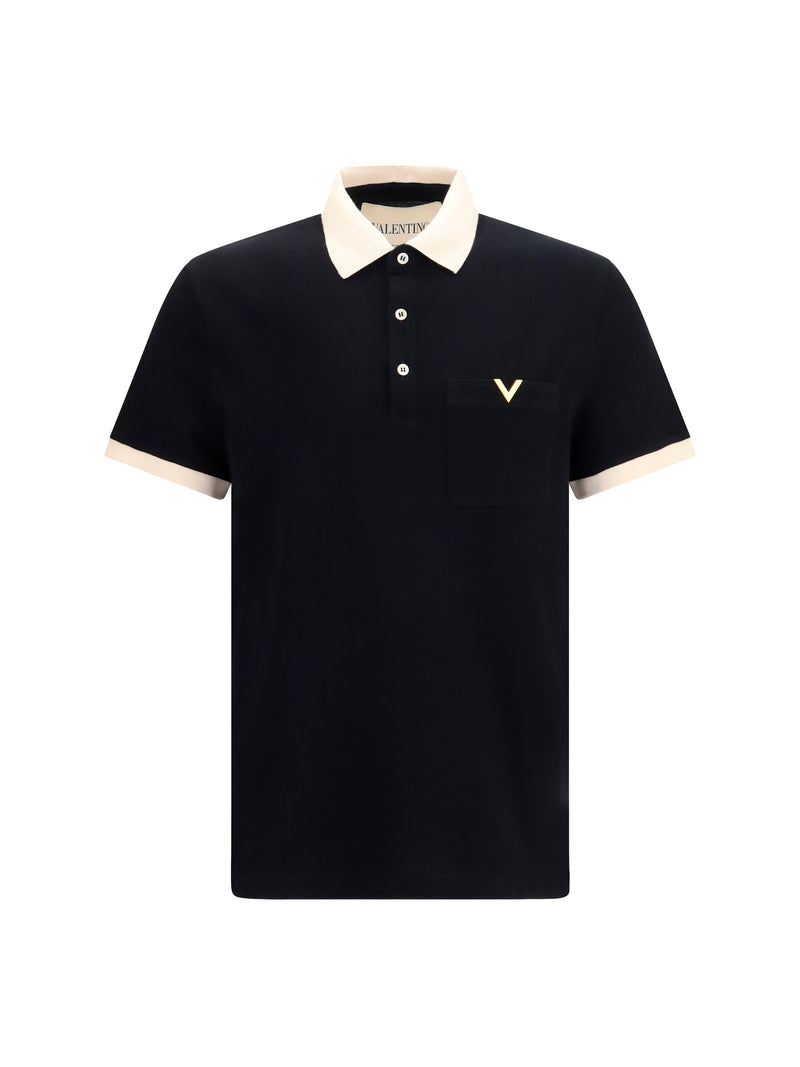 Valentino Valentino Polo With Contrast Trims - World Class Fashion