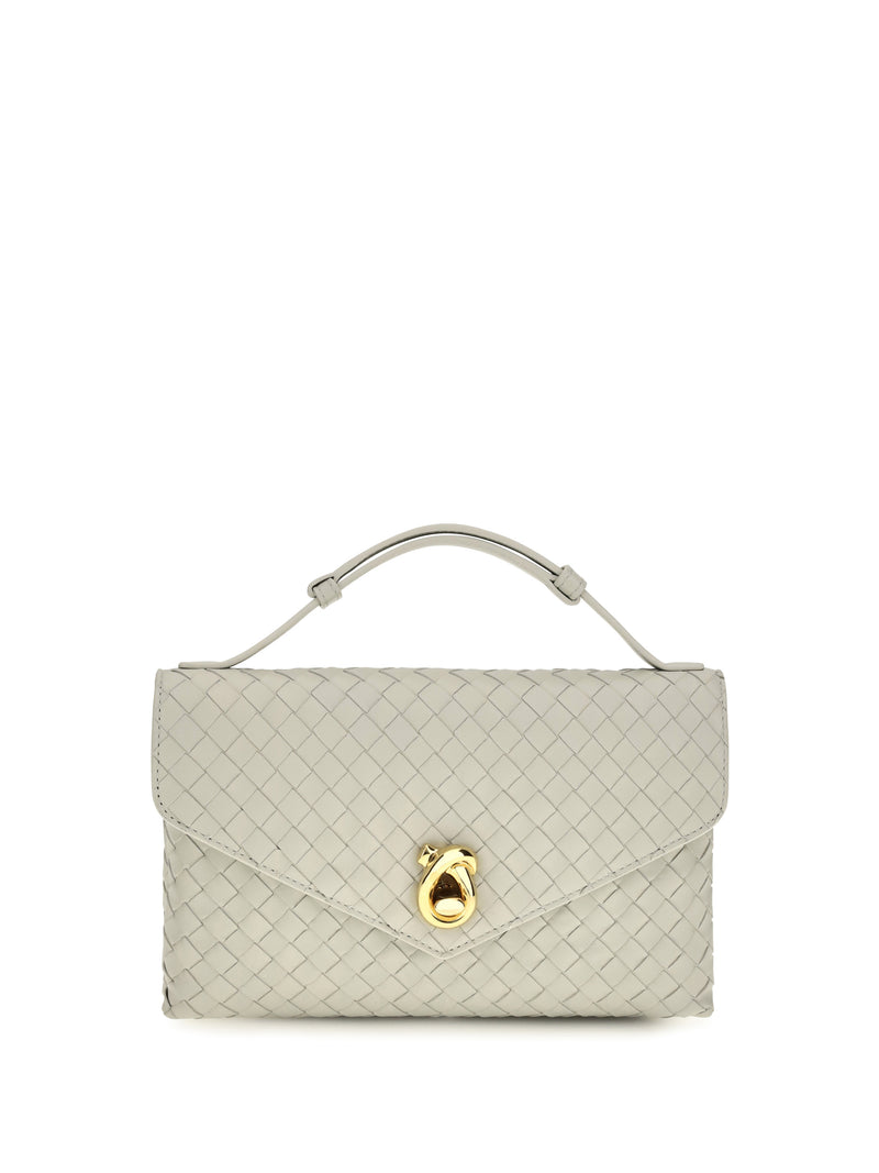Bottega Veneta Bottega Veneta Knot Lock Shoulder Bag Silica Grey - World Class Fashion