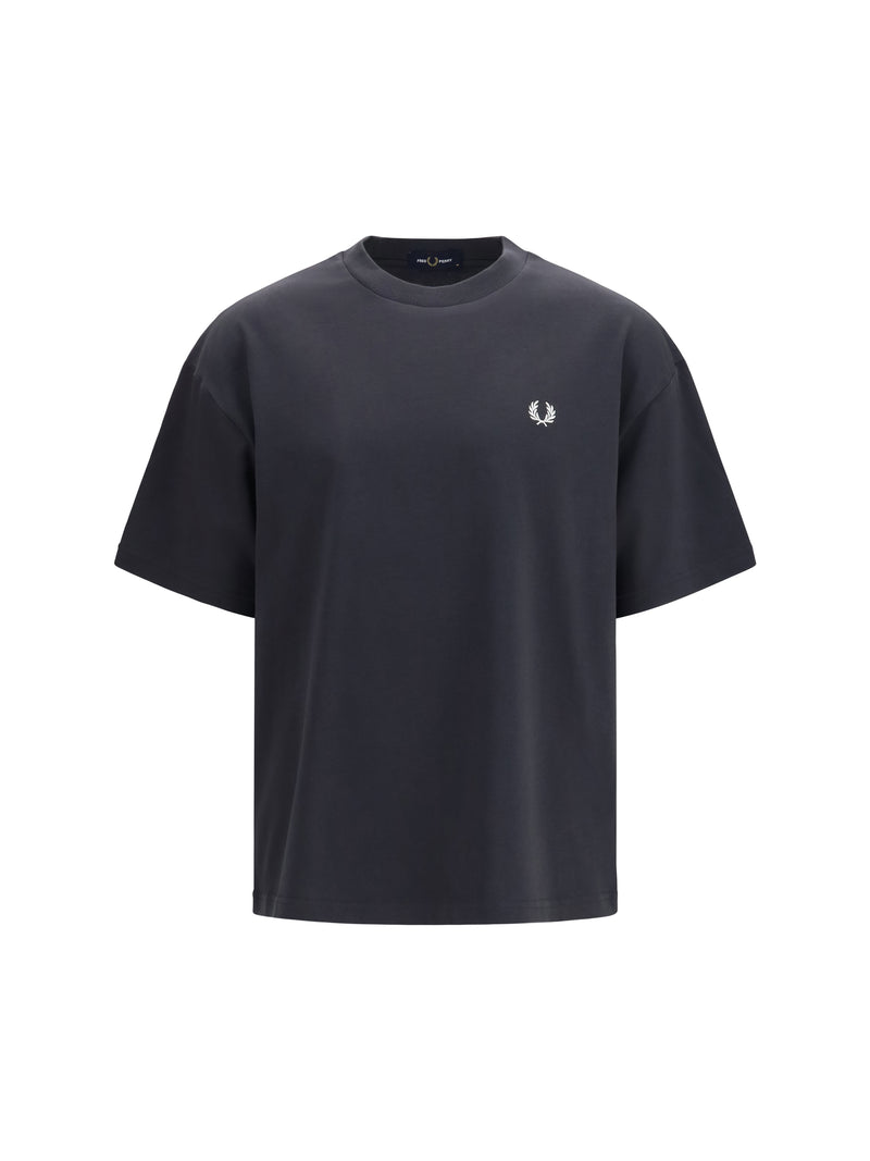 Fred Perry Fred Perry Laurel Wreath Print T-shirt Anchor Grey - World Class Fashion