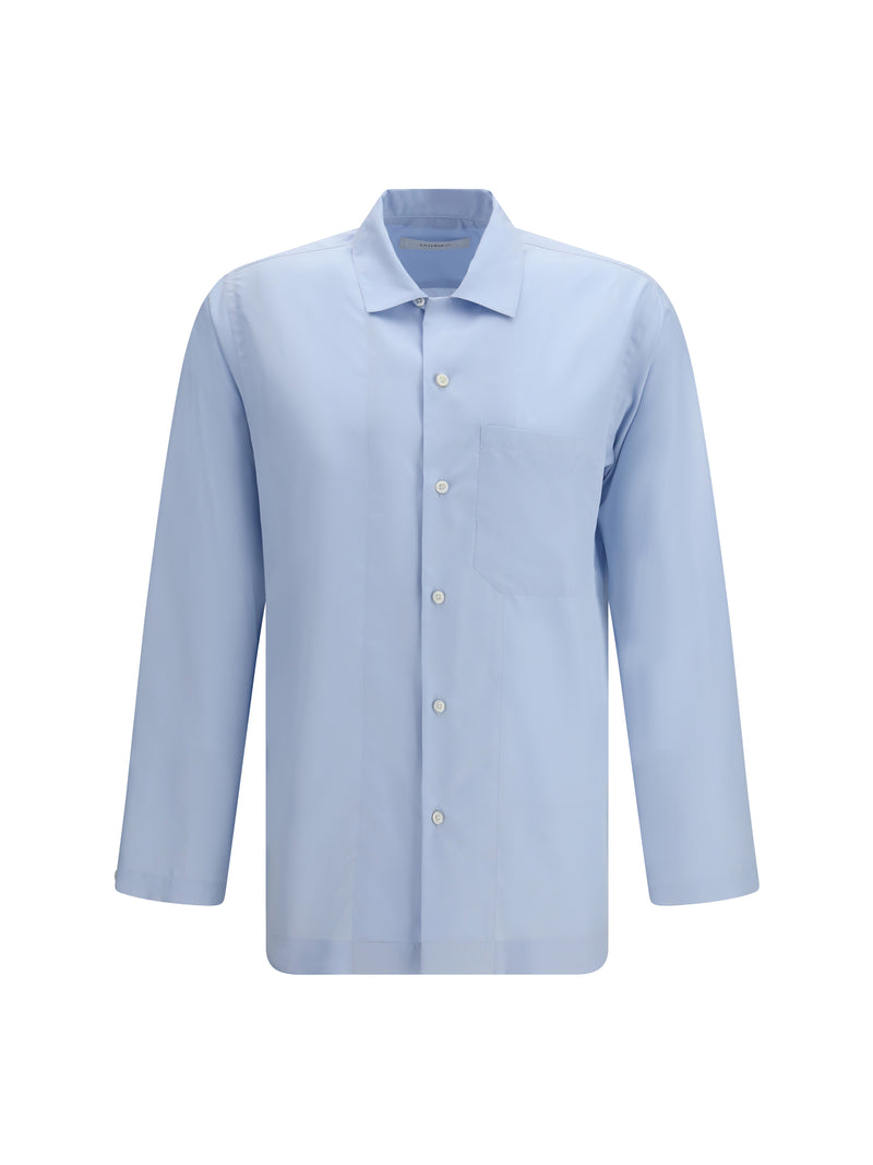 Umit Benan Umit Benan Havana Silk Shirt Light Blue - World Class Fashion