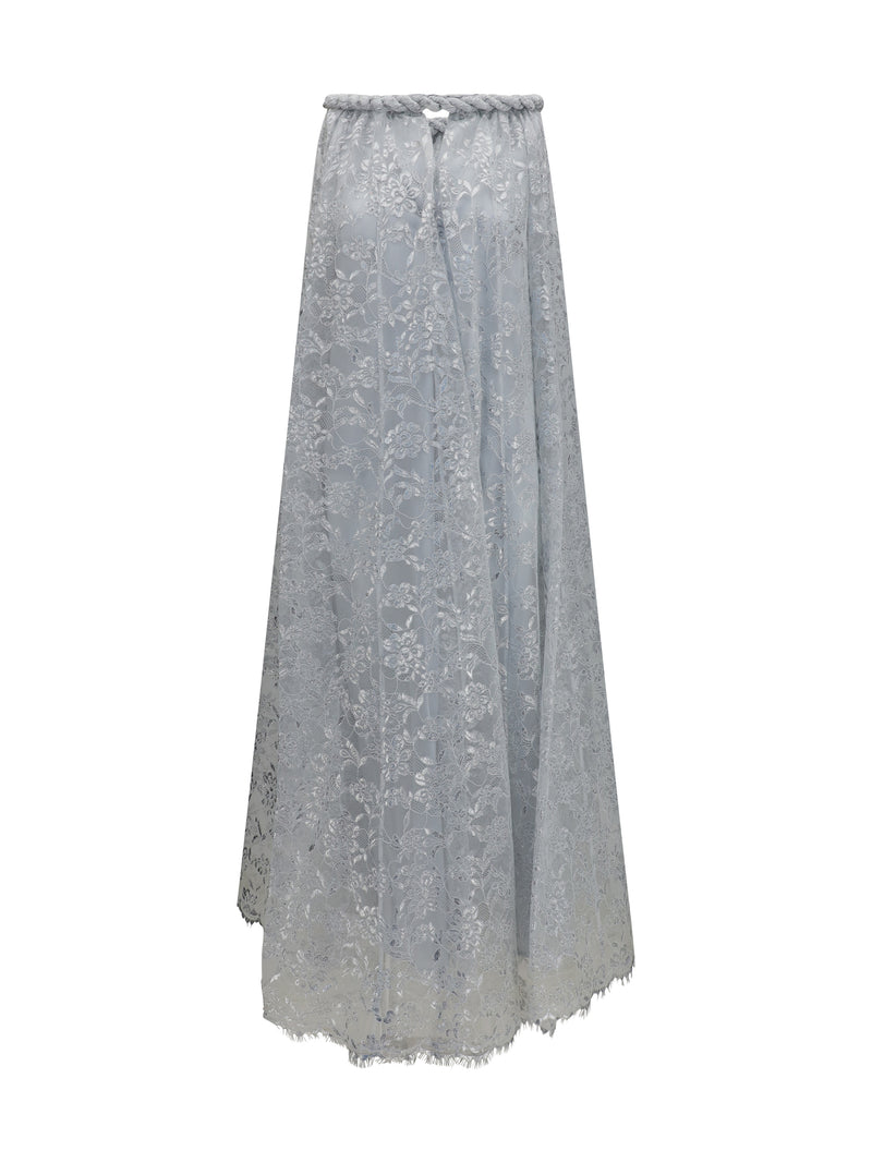 Zimmermann Zimmermann Carousel Metallic Twist Dress Silver - World Class Fashion