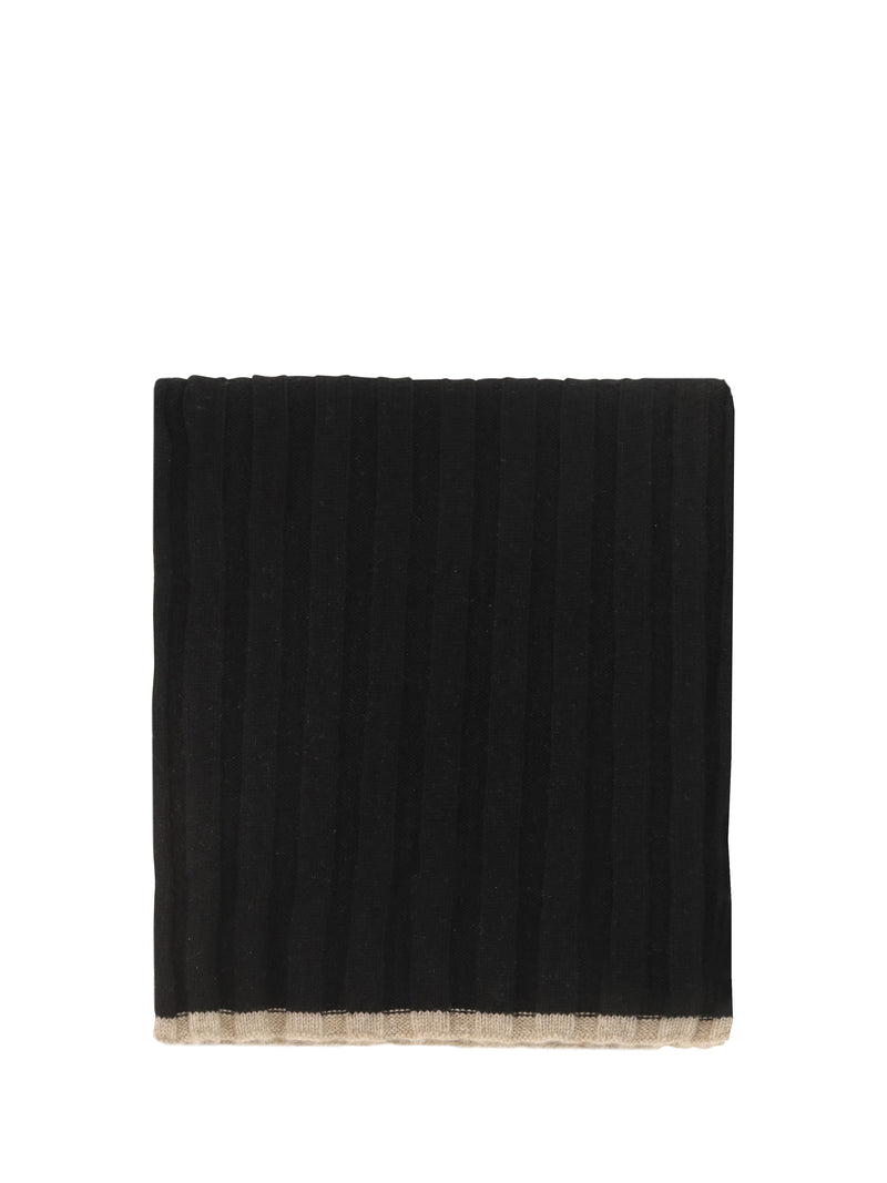 Brunello Cucinelli Brunello Cucinelli Cashmere Scarf Nero Brown - World Class Fashion